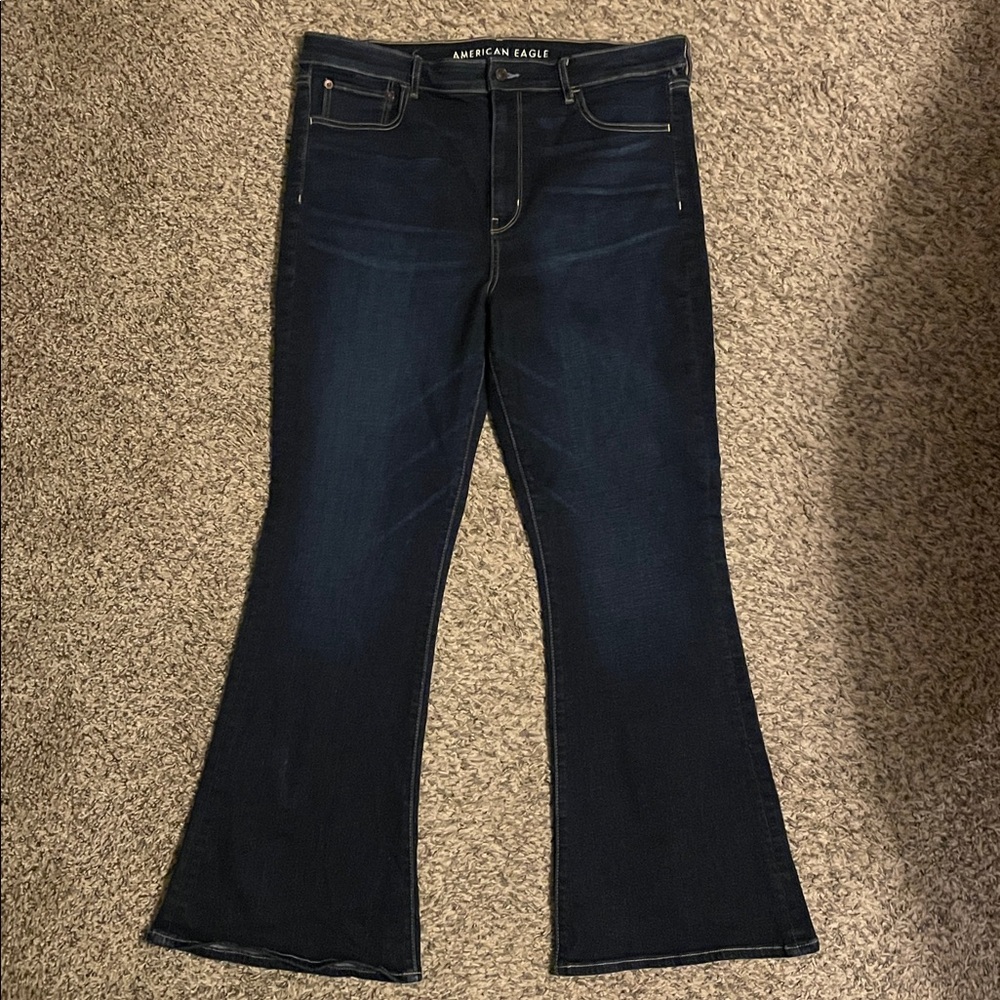 American Eagle highest rise flare jeans -size 16